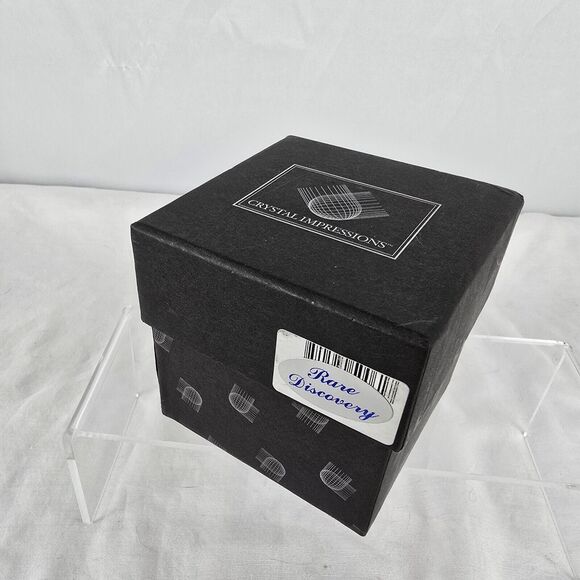 Crystal Impressions 3D Laser Hummingbird & Flower Sculpture Paperweight Cube EUC - Picture 6 of 6